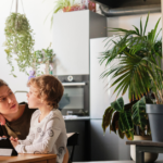 mom teaching child about other cultures' holidays