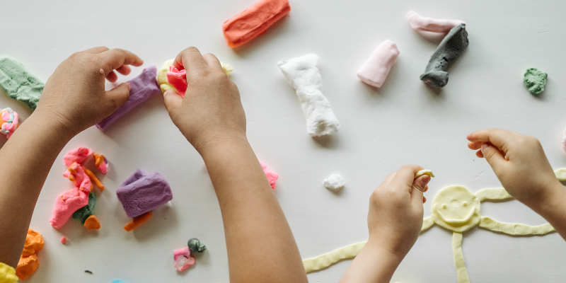 edible playdough art and craft