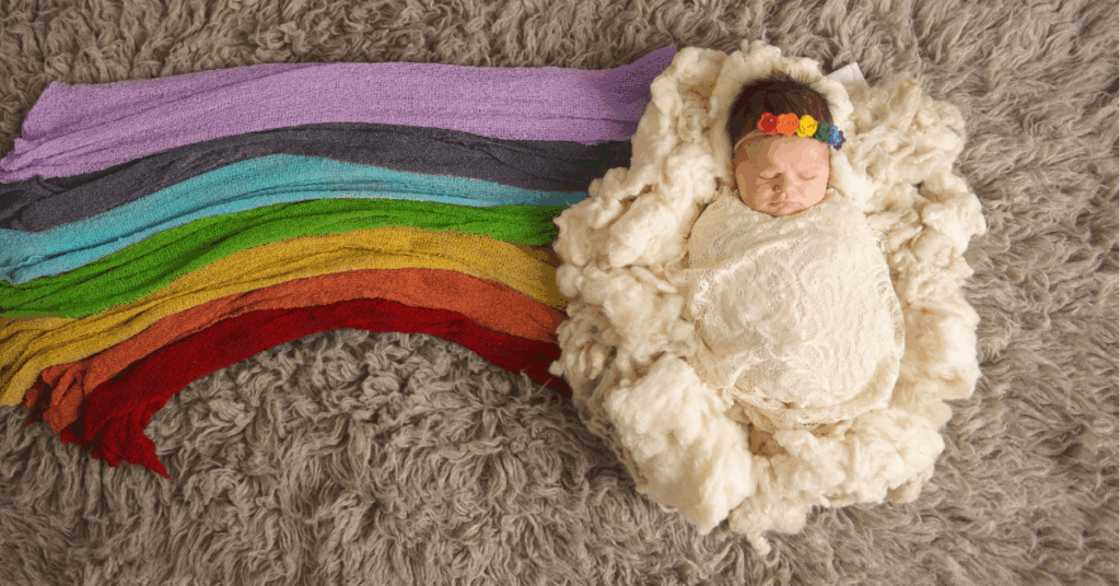 newborn rainbow baby